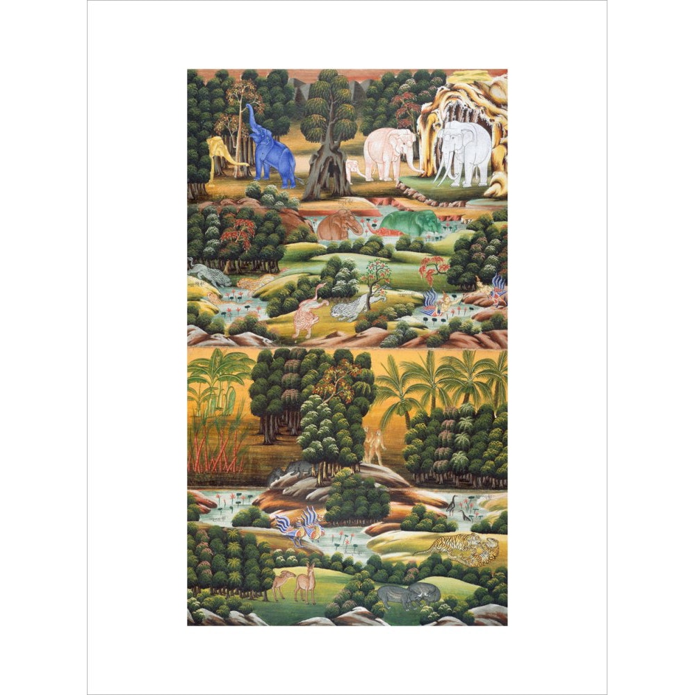 Burmese Buddhist Cosmology print unframed