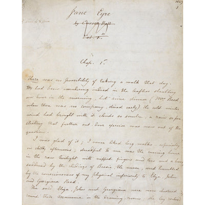 Jane Eyre by Charlotte Brontë print