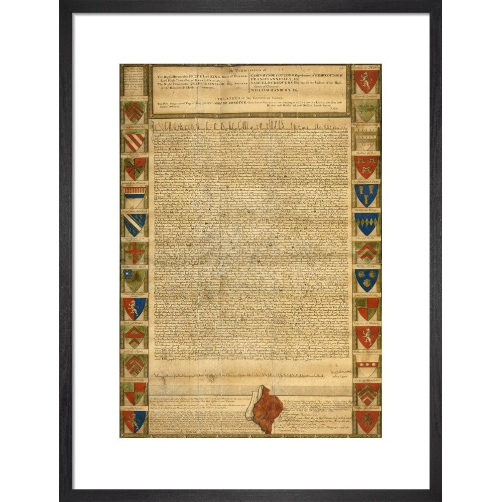 Magna Carta print in black frame