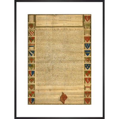 Magna Carta print in black frame