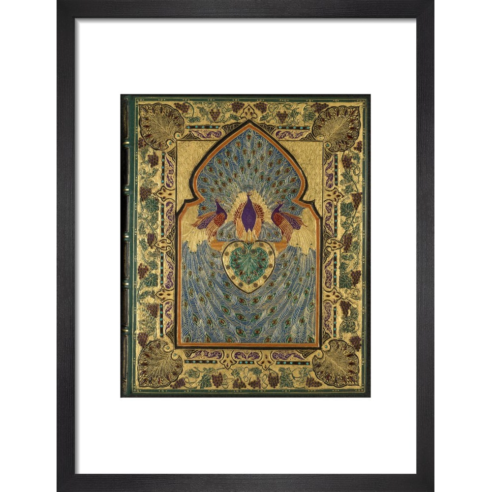 Rubáiyát of Omar Khayyám cover print in black frame