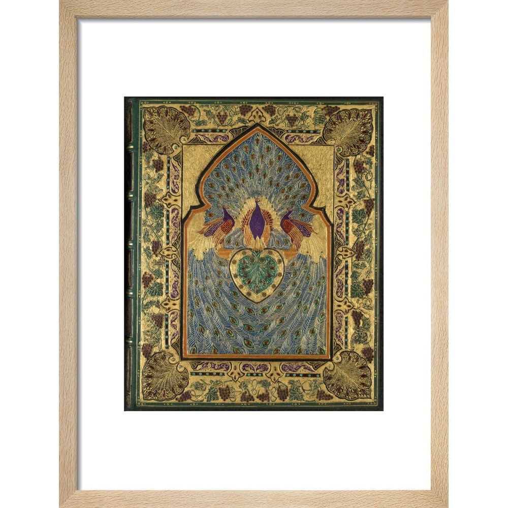 Rubáiyát of Omar Khayyám cover print in natural frame