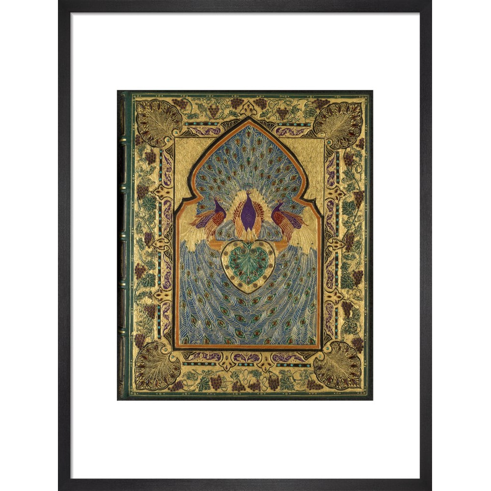 Rubáiyát of Omar Khayyám cover print in black frame