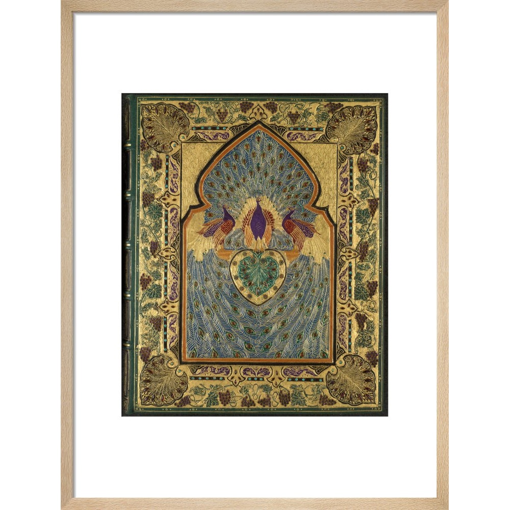 Rubáiyát of Omar Khayyám cover print in natural frame