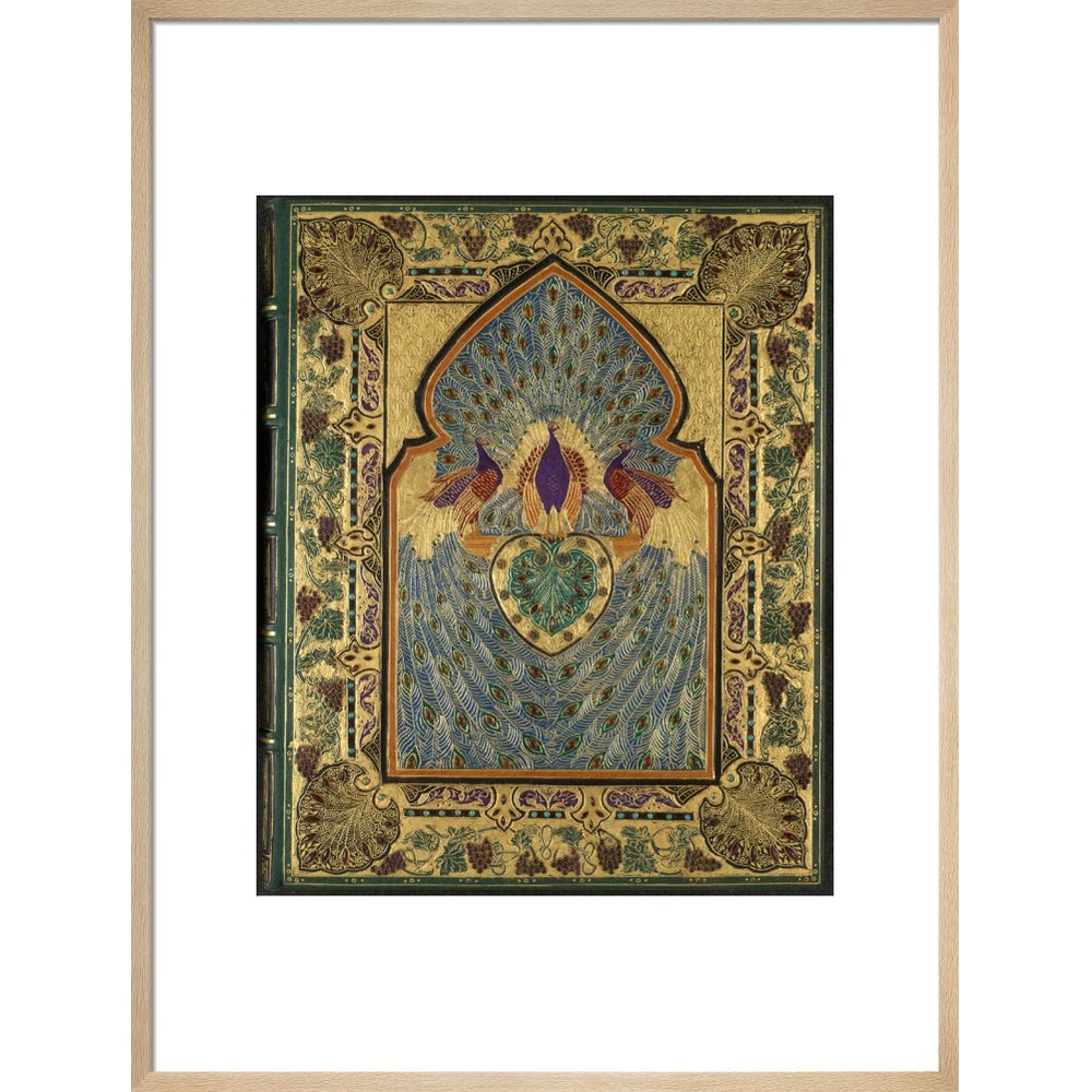 Rubáiyát of Omar Khayyám cover print in natural frame