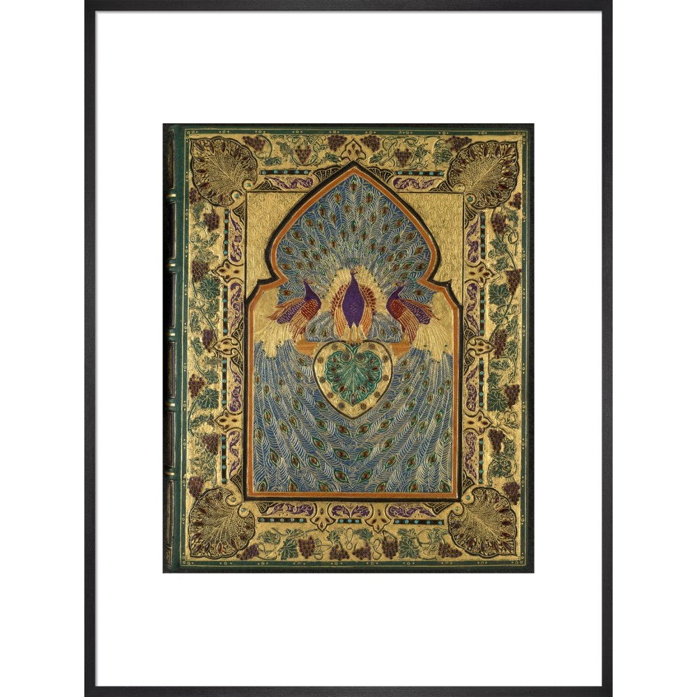 Rubáiyát of Omar Khayyám cover print in black frame
