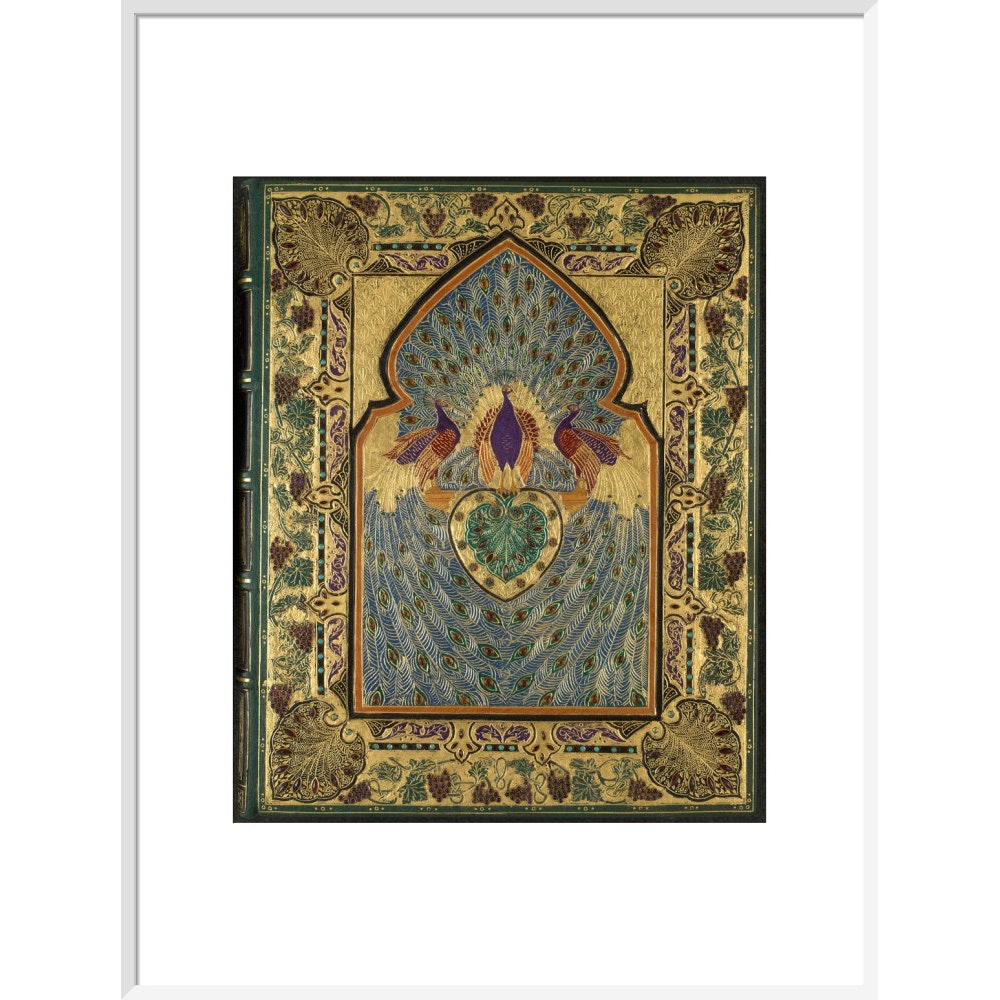 Rubáiyát of Omar Khayyám cover print in white frame