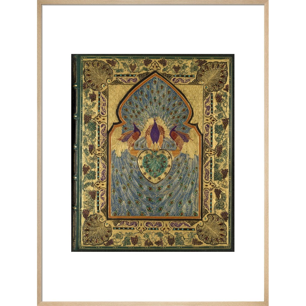 Rubáiyát of Omar Khayyám cover print in natural frame