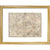 Rocque map of London and Westminster print in gold frame