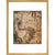 The Tiberius Map print in gold frame