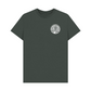 Dark Grey  British Library Stamp Printed T-shirt