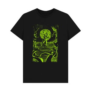 Black Printed T-shirt The Horned God