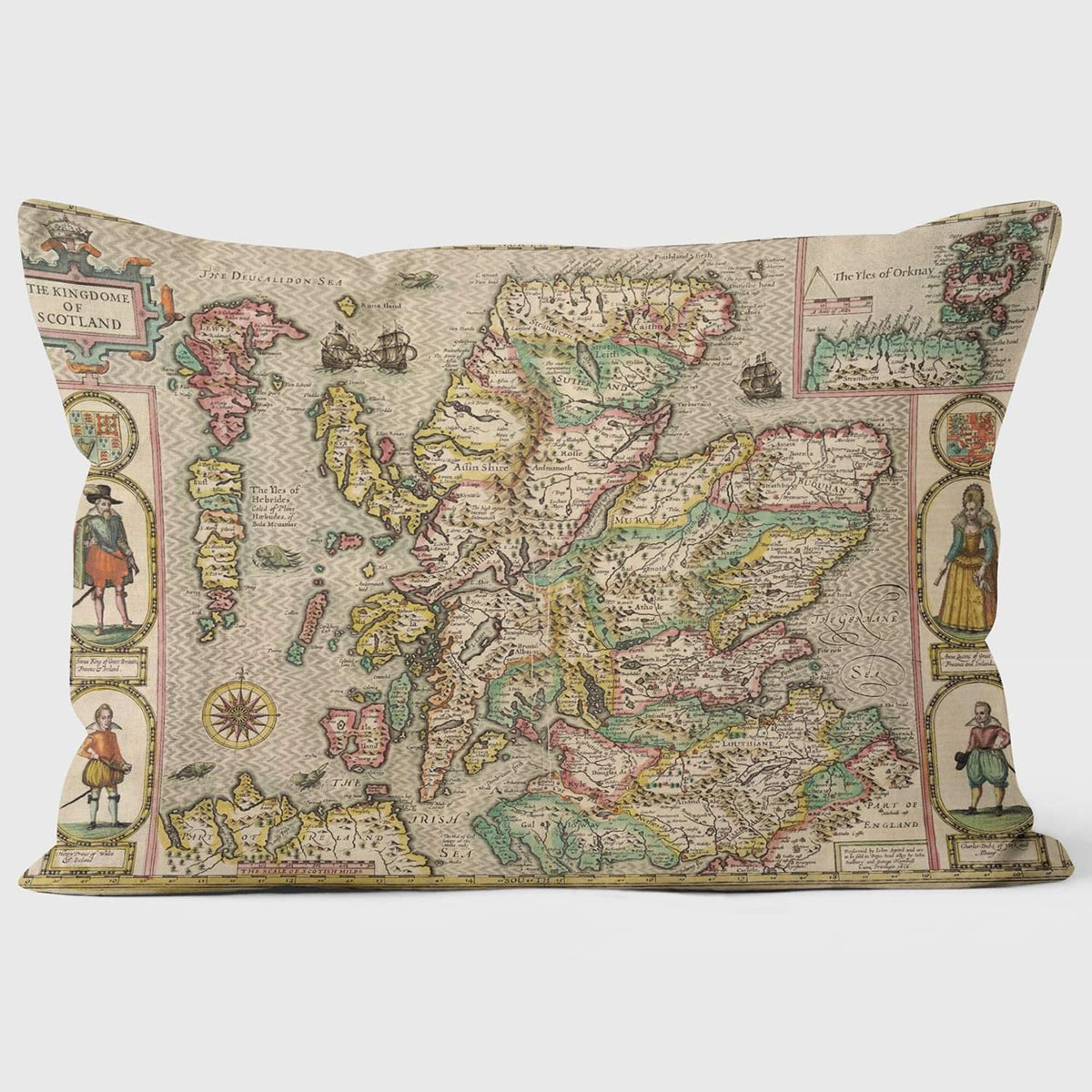 Map of Scotland Cushion
