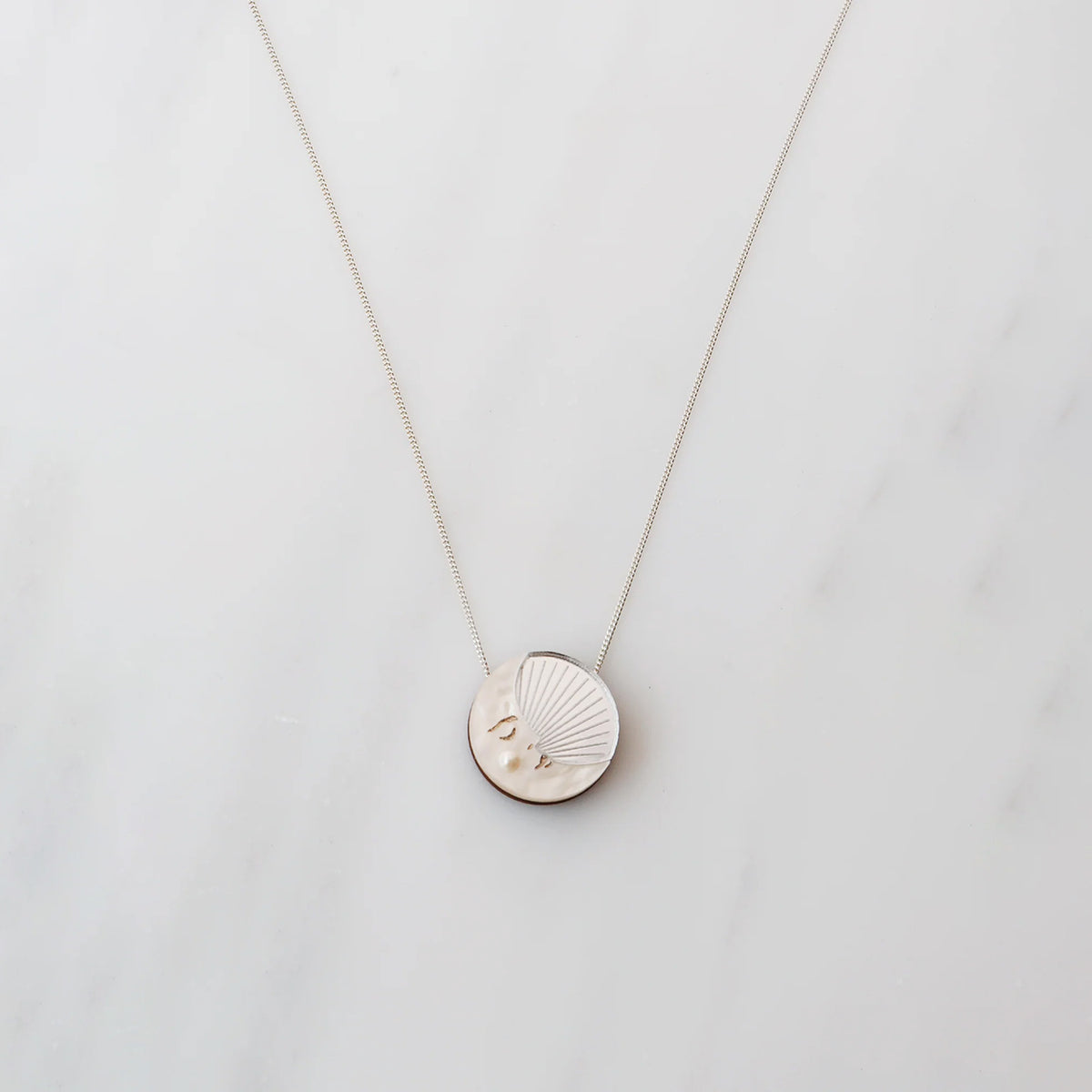Silver Moon Necklace