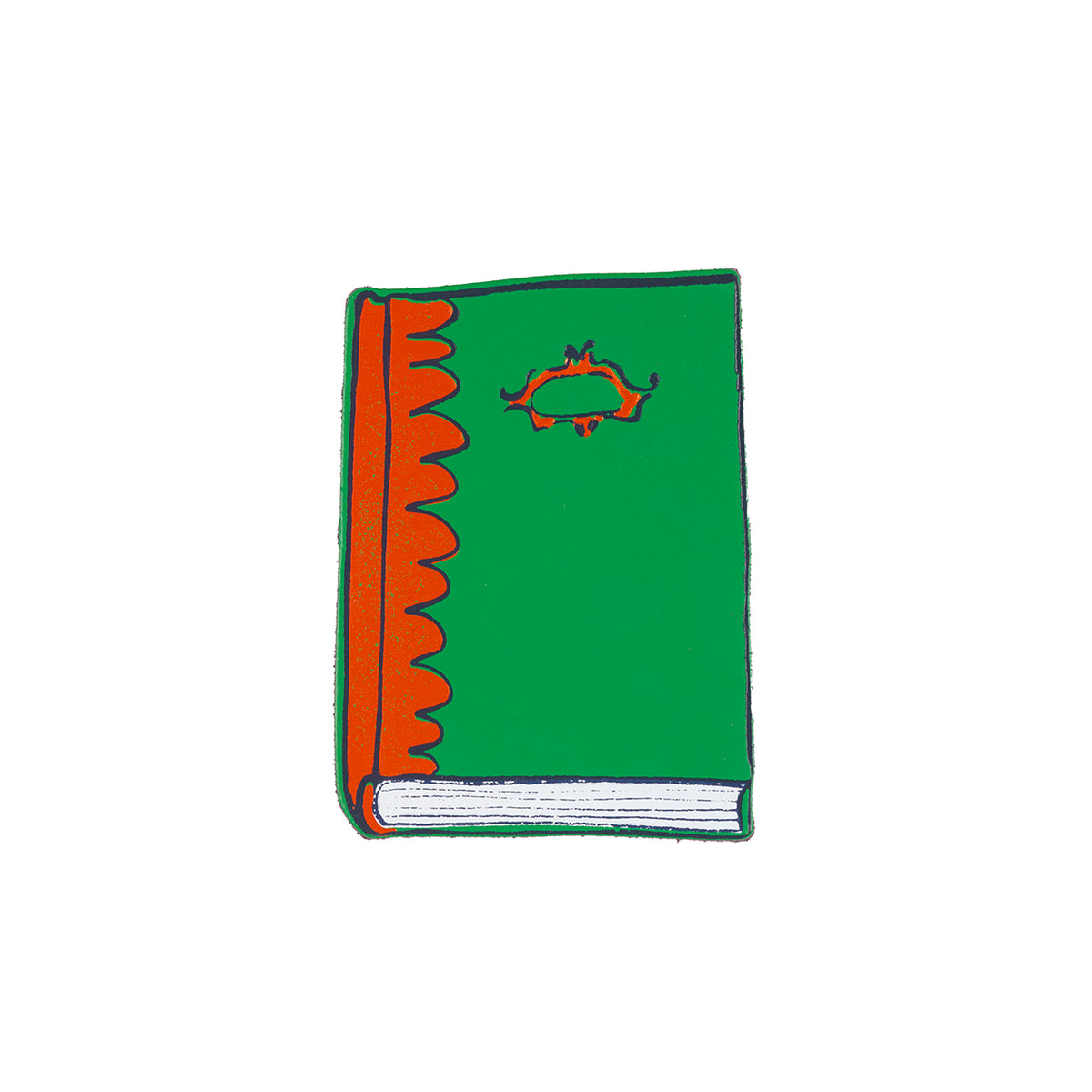 Green and Red book Coaster