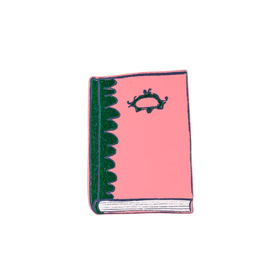 Pink and Green Book Coaster