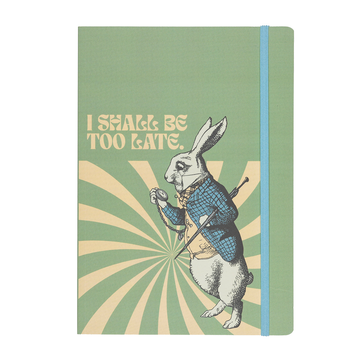 White Rabbit Soft Touch Journal Front Cover