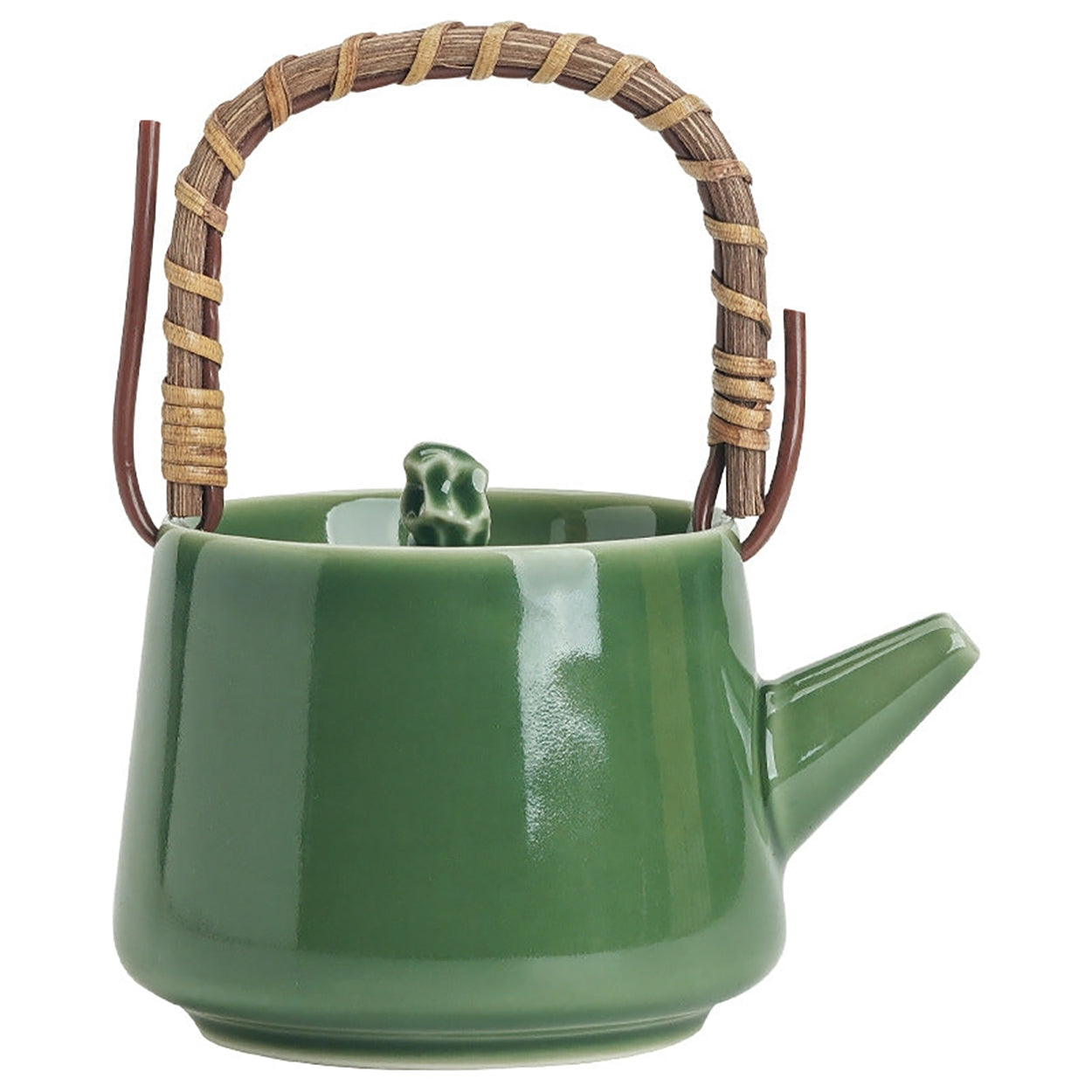 Handmade Green Teapot