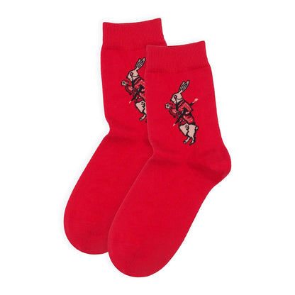 White Rabbit Socks (Medium)