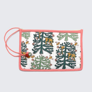 Monkey Puzzle Block Print Pouch 