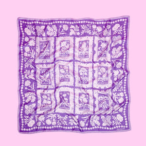 Purple Calendar Scarf