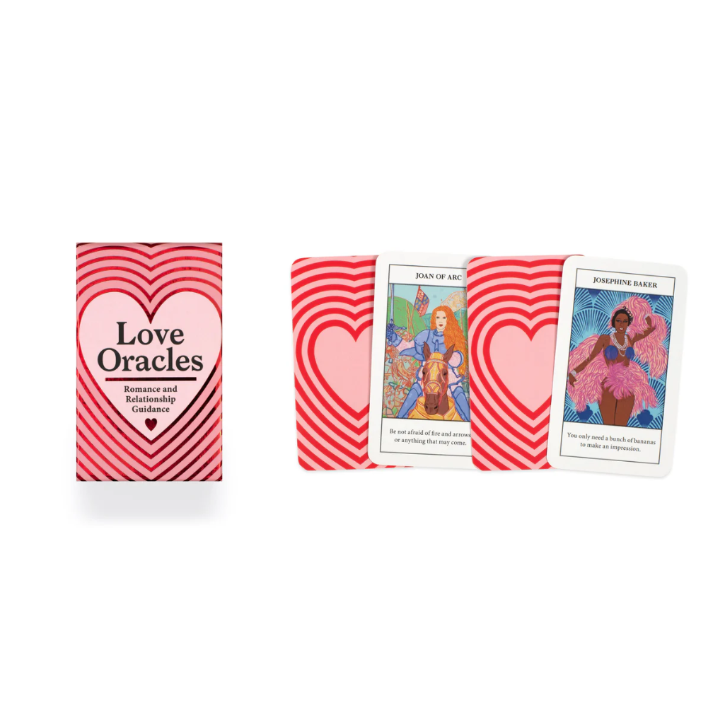 Love Oracles card set with two cards displayed on a white background