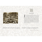Book page with garden illustration and text on a decorative background