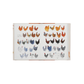 Card with illustrations of chickens on a white background