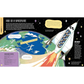 Illustration of a spaceplane taking off with Earth in the background