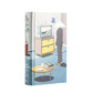 Illustrated book cover with a person watching TV in a room