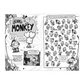Comic book page with cartoon characters and text about 'I am Monkey'.