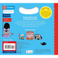 Back cover of a children's book with text and graphics, featuring the Campbell brand.