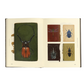 Open book with illustrations of beetles on a white background