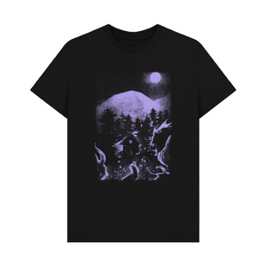 Black Printed T-shirt Sunless Solstice
