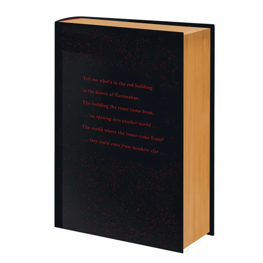 Black book with text on a white background