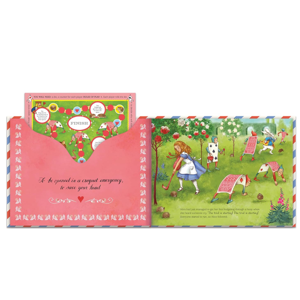 Children's book with colorful illustrations on a white background