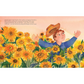 Illustration of a child in a field of sunflowers with a message about recognising talent and finding joy.