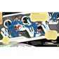 Illustrated page from a book showing astronauts in a space shuttle with educational text about zero gravity.
