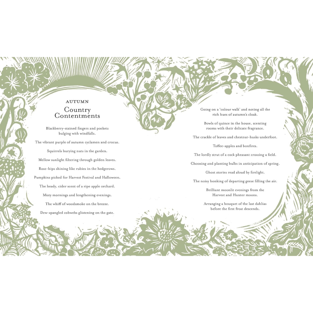 Decorative text with floral elements on a white background