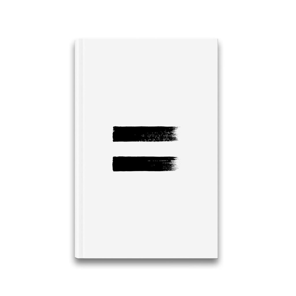 Minimalist design with two black horizontal brush strokes on a white background