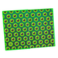 End Papers with green and black pattern on a white background