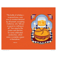 Illustration of a sandwich and glass of whiskey on an orange background with text.