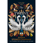 Book cover of 'The Twelve Days of Christmas' with festive design elements on a dark background.