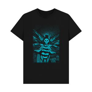 Black Printed T-shirt Crawling Horror