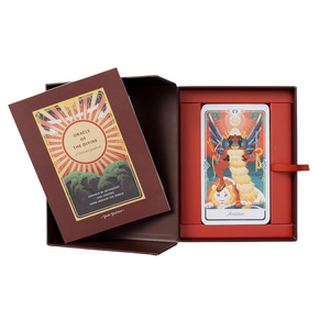 Oracle of the Divine card set with a card displayed in an open box on a white background