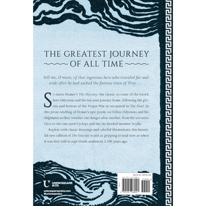 Book cover with text and decorative elements on a white background