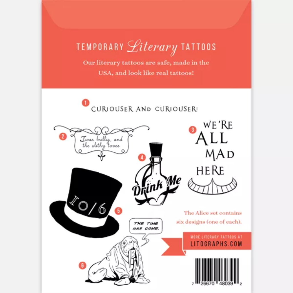 Alice Temporary Tattoos