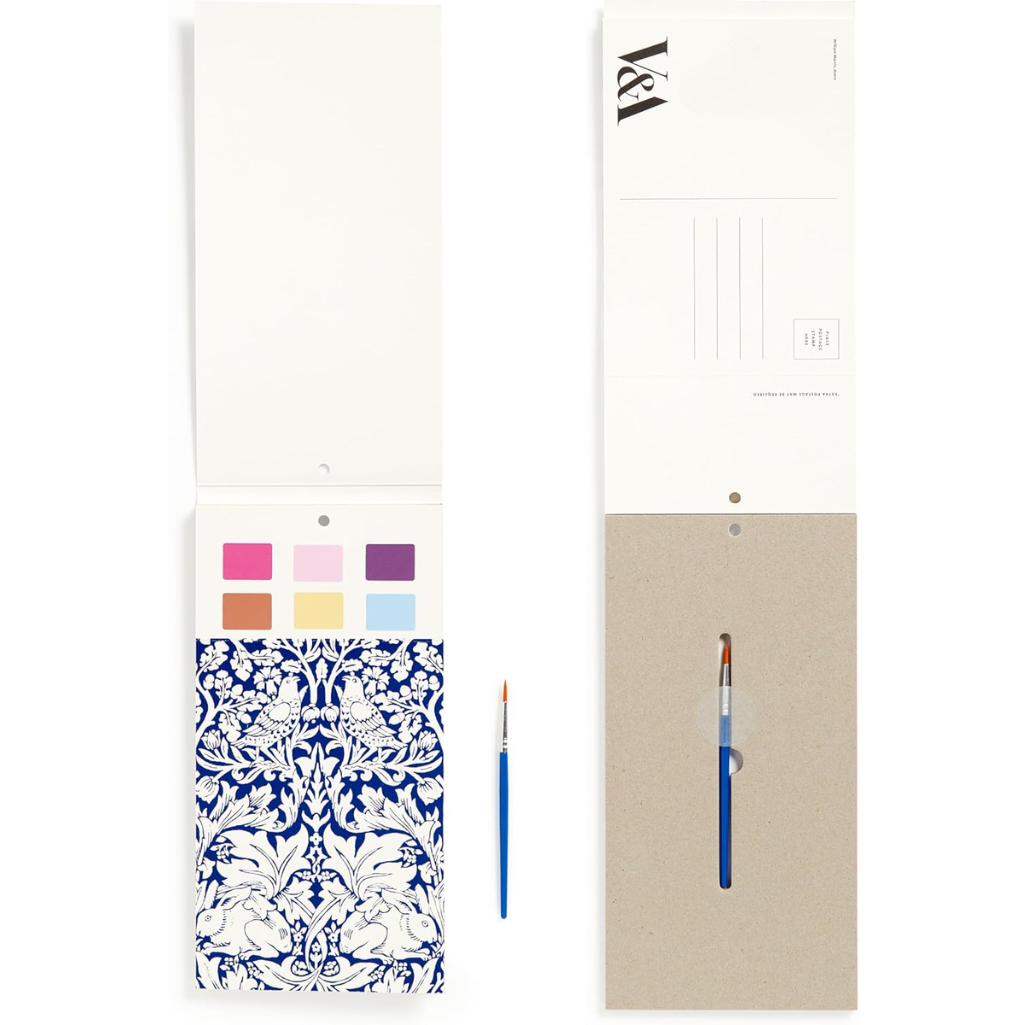 William Morris Paint-In Postcard Set