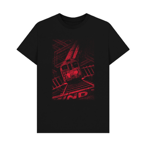 Black Printed T-shirt Platform Edge