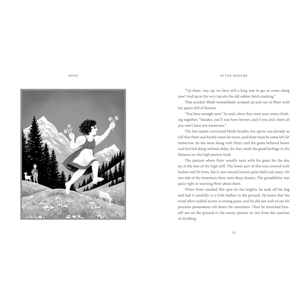 Heidi - Children's Signature Clothbound Editions (Hardback) internal spread